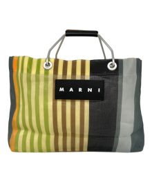 MARNI（マルニ）の古着「ストライプメッシュバッグ」｜マルチカラー