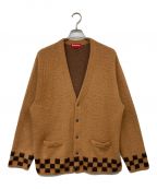 SUPREMEシュプリーム）の古着「Brushed Checkerboard Cardigan」｜ブラウン