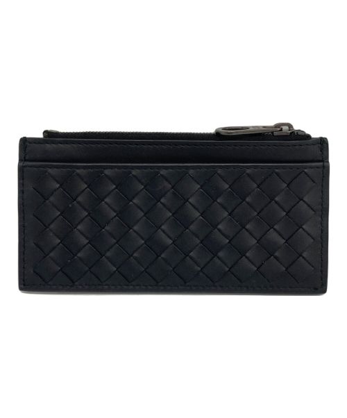 BOTTEGA VENETA（ボッテガベネタ）BOTTEGA VENETA (ボッテガベネタ) イントレチャートカードケースウォレット ブラックの古着・服飾アイテム