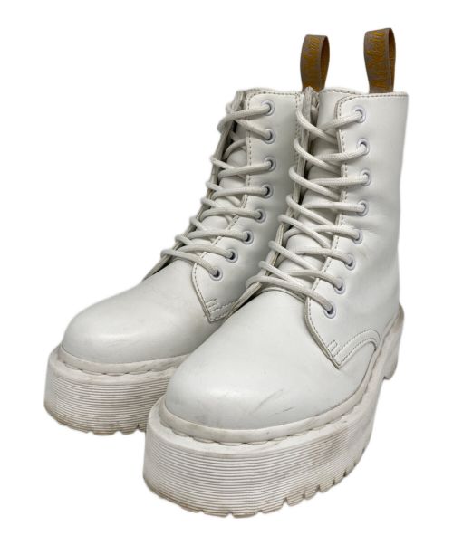 Dr.Martens（ドクターマーチン）Dr.Martens (ドクターマーチン) VEGAN JADON MONO 8 ホール ブーツ ホワイト サイズ:UK4の古着・服飾アイテム