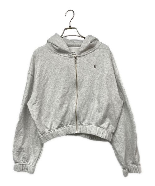 HER LIP TO（ハーリップトゥ）HER LIP TO (ハーリップトゥ) Flight Mode Zip Hoodie/ジップパーカー グレー サイズ:Fの古着・服飾アイテム