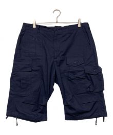 Engineered Garments×BEAMS PLUS（エンジニアド ガーメンツ×ビームスプラス）の古着「別注 BDU 3/4 Shorts Poplin」｜ネイビー