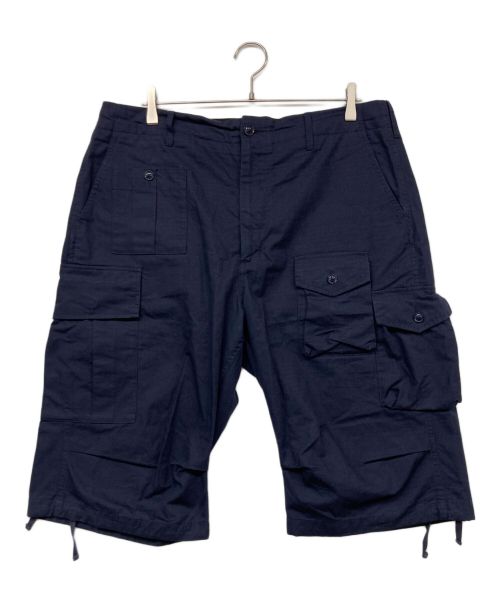 Engineered Garments（エンジニアド ガーメンツ）Engineered Garments (エンジニアド ガーメンツ) BEAMS PLUS (ビームスプラス) 別注 BDU 3/4 Shorts Poplin ネイビー サイズ:Lの古着・服飾アイテム