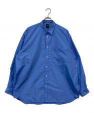 DAIWA PIER39 (ダイワ ピア39) TECH REGULAR COLLAR SHIRT L/S SOLID ブルー サイズ:XL