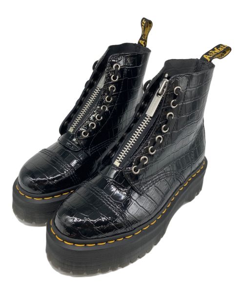 Dr.Martens（ドクターマーチン）Dr.Martens (ドクターマーチン) フロントジップブーツ ブラック サイズ:UK5の古着・服飾アイテム