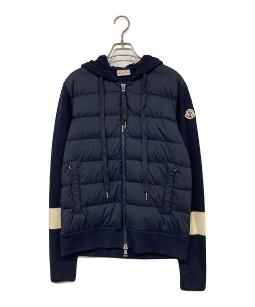 MONCLER（モンクレール）MONCLER (モンクレール) CARDIGAN TRICOT/ダウン切替カーディガン ネイビー サイズ:Sの古着・服飾アイテム