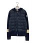 MONCLER（モンクレール）の古着「CARDIGAN TRICOT/ダウン切替カーディガン」｜ネイビー