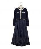 HER LIP TOハーリップトゥ）の古着「Bicolor Knit Dress Set」｜ネイビー