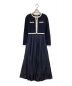 HER LIP TO（ハーリップトゥ）の古着「Bicolor Knit Dress Set」｜ネイビー