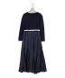 HER LIP TO (ハーリップトゥ) Bicolor Knit Dress Set ネイビー サイズ:M 未使用品：14000円