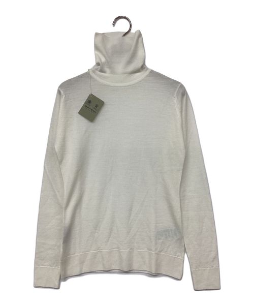 JOHN SMEDLEY（ジョンスメドレー）JOHN SMEDLEY (ジョンスメドレー) CATKIN SWEATER RC LS/カットキン セーター アイボリー サイズ:Sの古着・服飾アイテム