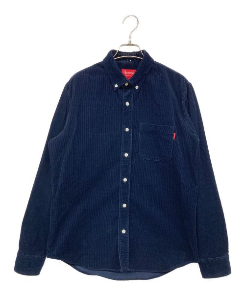 SUPREME（シュプリーム）Supreme (シュプリーム) コーデュロイシャツ ネイビー サイズ:Sの古着・服飾アイテム