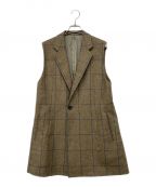 H BEAUTY&YOUTHエイチ ビューティー&ユース）の古着「LOVAT TWEED GILET/ベスト」｜カーキ×ベージュ