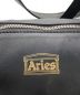 中古・古着 ARIES (アリーズ) レザートートバッグ ブラック：15000円