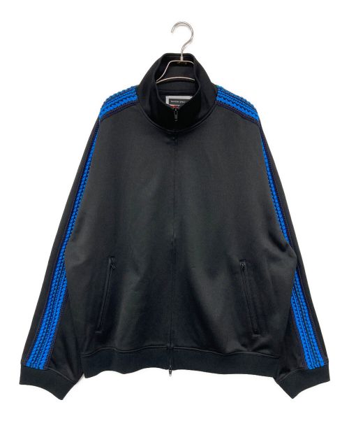 MAISON SPECIAL（メゾンスペシャル）MAISON SPECIAL (メゾンスペシャル) Prime-Over Crochet Line Track Jacket/トラックジャケット ブラック×ブルー サイズ:2の古着・服飾アイテム