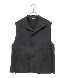 AURALEE（オーラリー）の古着「Hard Twist Double Cloth Vest」｜ブラック