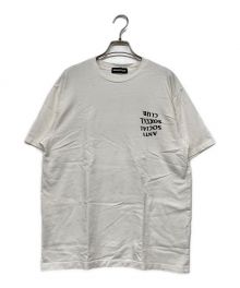 GOD SELECTION XXX×anti social social CLUB（ゴッドセレクショントリプルエックス×アンチソーシャルソーシャルクラブ）の古着「プリントTシャツ」｜ホワイト