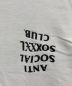 中古・古着 GOD SELECTION XXX (ゴッドセレクショントリプルエックス) anti social social CLUB (アンチソーシャルソーシャルクラブ) プリントTシャツ ホワイト サイズ:M：8000円