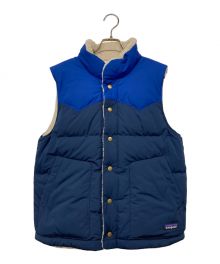 Patagonia（パタゴニア）の古着「Reversible Bivy Down Vest」｜ブルー×ベージュ