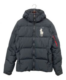 POLO RALPH LAUREN（ポロ・ラルフローレン）の古着「ダウンジャケット」｜ネイビー×レッド