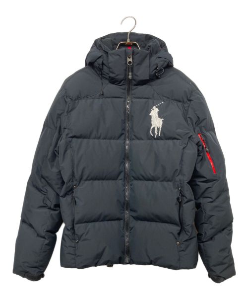 POLO RALPH LAUREN（ポロ・ラルフローレン）POLO RALPH LAUREN (ポロ・ラルフローレン) ダウンジャケット ネイビー×レッド サイズ:Ｓの古着・服飾アイテム