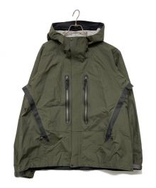 and wander（アンドワンダー）の古着「2.5L hiker rain jacket」｜グリーン