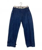 WAREHOUSEウエアハウス）の古着「INDIGO DENIM MILITARY PANTS」｜ブルー