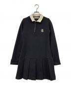 HER LIP TOハーリップトゥ）の古着「Polo Pleated Mini Dress」｜ブラック