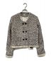 L'AUBE BLANC（ローブブラン）の古着「Mix tweed No collar jacket」｜ベージュ