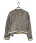 L'AUBE BLANC (ローブブラン) Mix tweed No collar jacket ベージュ サイズ:F 未使用品：20000円