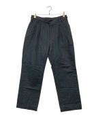 tilt the authenticsチルトザオーセンティックス）の古着「CLICA Mat Cloth 3Tuck Gurkha グルカパンツ」｜グレー