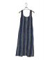 Mame Kurogouchi（マメクロゴウチ）の古着「RASCHEL STRIPE JERSEY SLEEVELESS DRESS」｜ブルー