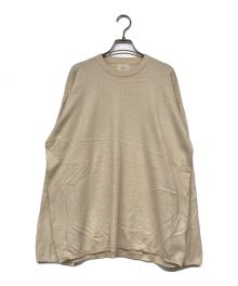 AMAIL（アマイル）の古着「Raccoon over wash knit」｜ベージュ