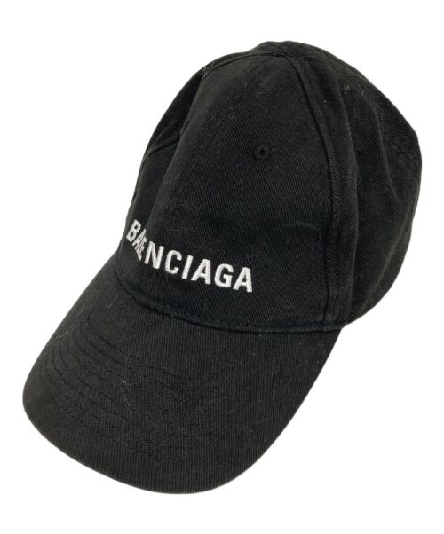 BALENCIAGA（バレンシアガ）BALENCIAGA (バレンシアガ) アーチタイプ ベースボールキャップ ブラック サイズ:L　59cmの古着・服飾アイテム