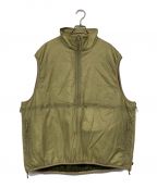 DAIWA PIER39ダイワ ピア39）の古着「TECH REVERSIBLE PULLOVER PUFF VEST」｜カーキ×ベージュ