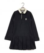 HER LIP TOハーリップトゥ）の古着「Polo Pleated Mini Dress」｜ブラック