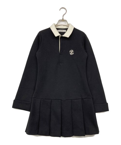 HER LIP TO（ハーリップトゥ）HER LIP TO (ハーリップトゥ) Polo Pleated Mini Dress ブラック サイズ:Sの古着・服飾アイテム