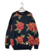 WACKO MARIAワコマリア）の古着「flower Jacquard Sweater」｜ブラック