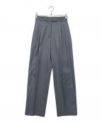 AMeLIEアメリ）の古着「REFINE DOUBLE TUCK PANTS」｜ブルー