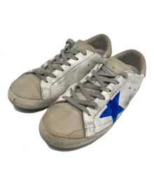 GOLDEN GOOSE（ゴールデングース）の古着「ローカットスニーカー」｜ホワイト×ブルー