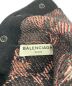 中古・古着 BALENCIAGA (バレンシアガ) ジャガードフラワーニット レッド×ネイビー サイズ:38：8000円