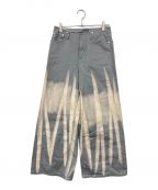 MAISON SPECIALメゾンスペシャル）の古着「Gradation Wide Denim Pants/グラデーションワイドデニムパンツ」｜グレー