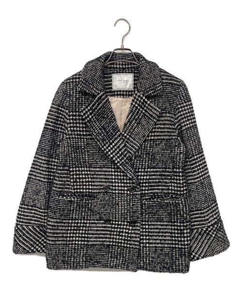 HER LIP TO（ハーリップトゥ）HER LIP TO (ハーリップトゥ) Hemingway Check Tweed Jacket ブラック サイズ:Sの古着・服飾アイテム