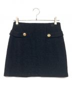 HER LIP TOハーリップトゥ）の古着「Royal Boucle Mini Skirt/ミニスカート」｜ブラック