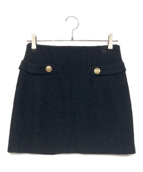 HER LIP TO（ハーリップトゥ）Her lip to (ハーリップトゥ) Royal Boucle Mini Skirt/ミニスカート ブラック サイズ:Mの古着・服飾アイテム