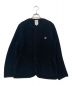 DANTON（ダントン）の古着「FLEECE COLLARLESS JACKET」｜ブラック