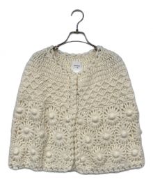 Ameri（アメリ）の古着「HAND KNIT FLOWER BOLERO」｜ベージュ