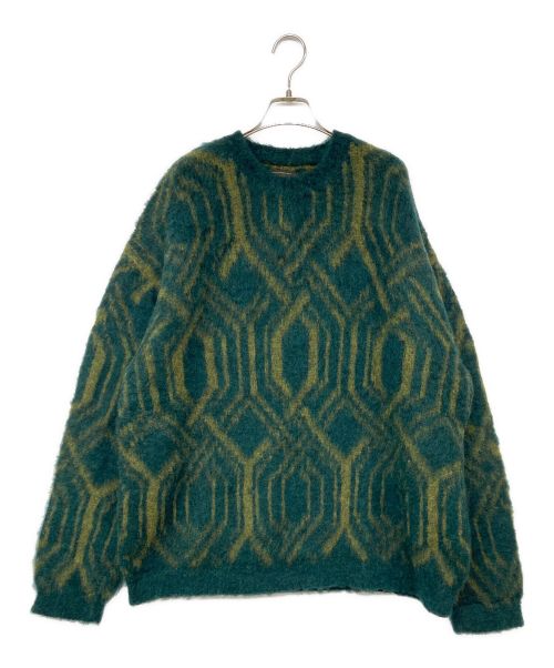 ANTHEM A（アンセム エー）ANTHEM A (アンセム エー) ALPACA WOOL INTASIA KNIT PULLOVER/ グリーン サイズ:Mの古着・服飾アイテム