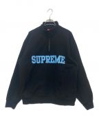 SUPREMEシュプリーム）の古着「Collegiate Half Zip Pullover/ハーフジップスウェット」｜ブラック