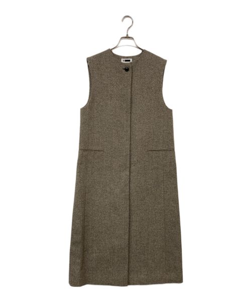 H BEAUTY&YOUTH（エイチ ビューティー&ユース）H BEAUTY&YOUTH (エイチ ビューティー&ユース) MOKU TWEED GILET/ジレ グレー サイズ:S 未使用品の古着・服飾アイテム